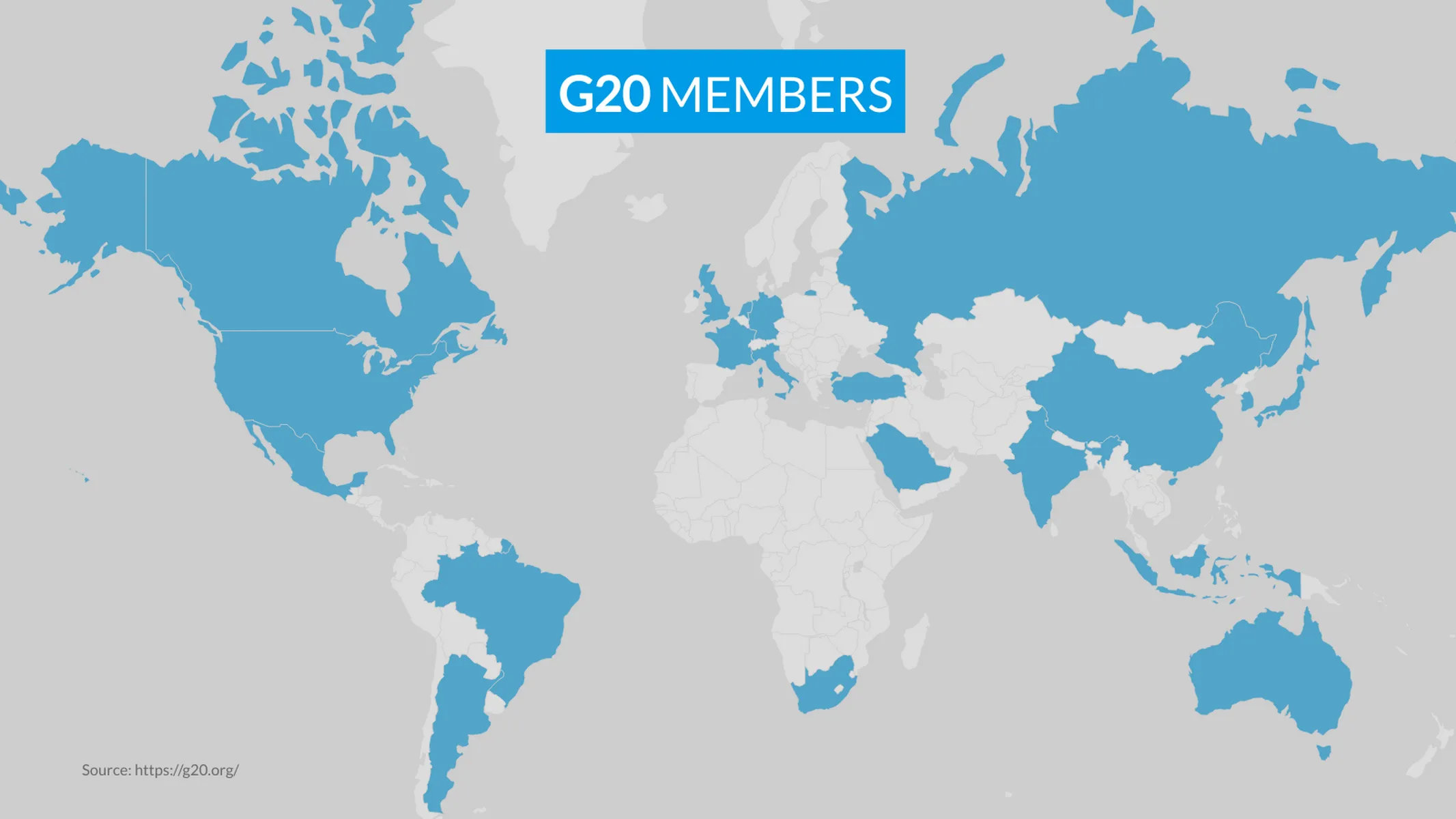 Weltkarte-Beispiel: g20-members
