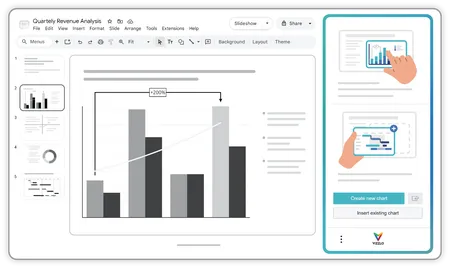 Diagramme nahtlos in Google Slides erstellen und verwalten