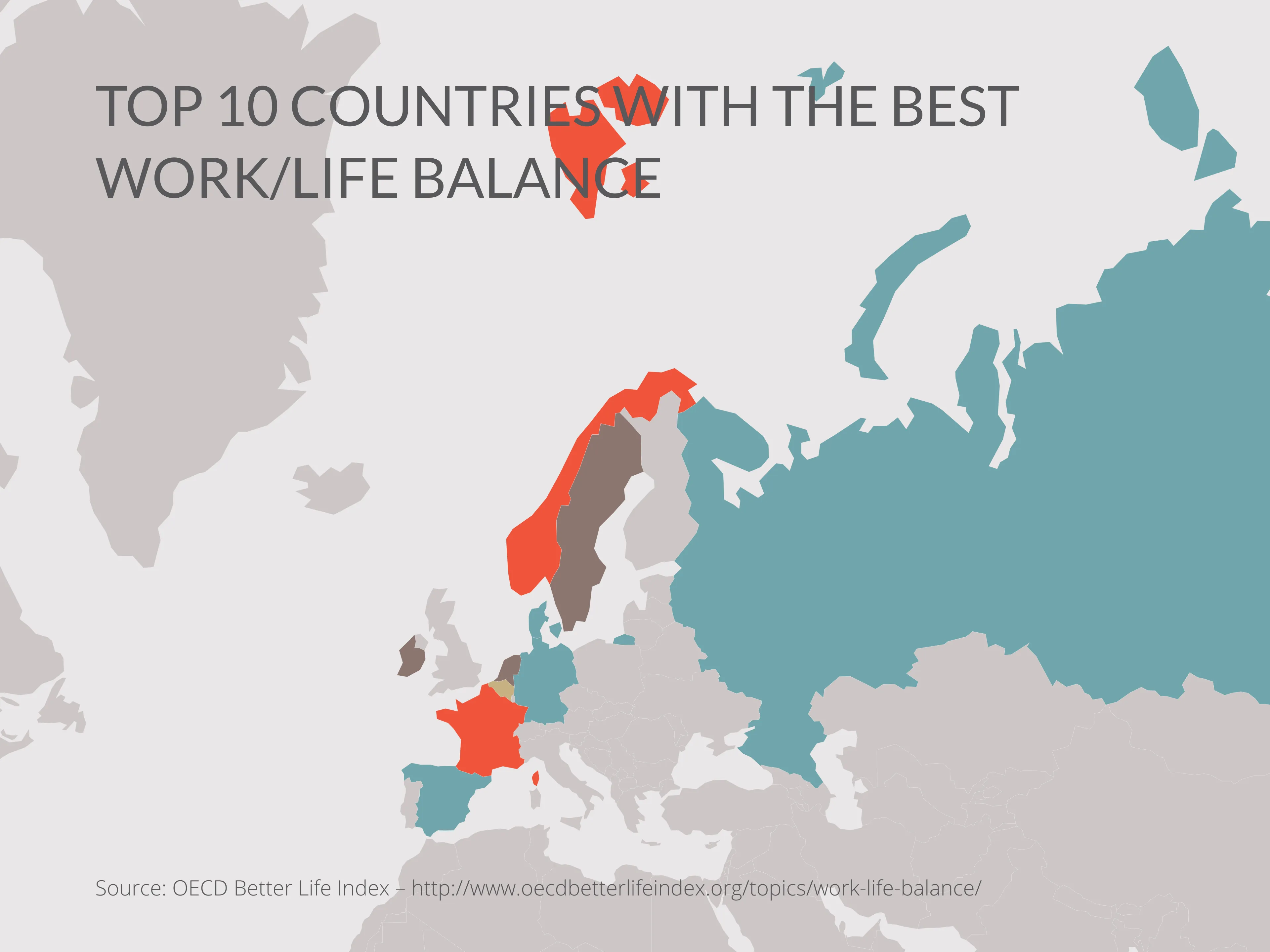 TOP 10 COUNTRIES WITH THE BEST WORK/LIFE BALANCE