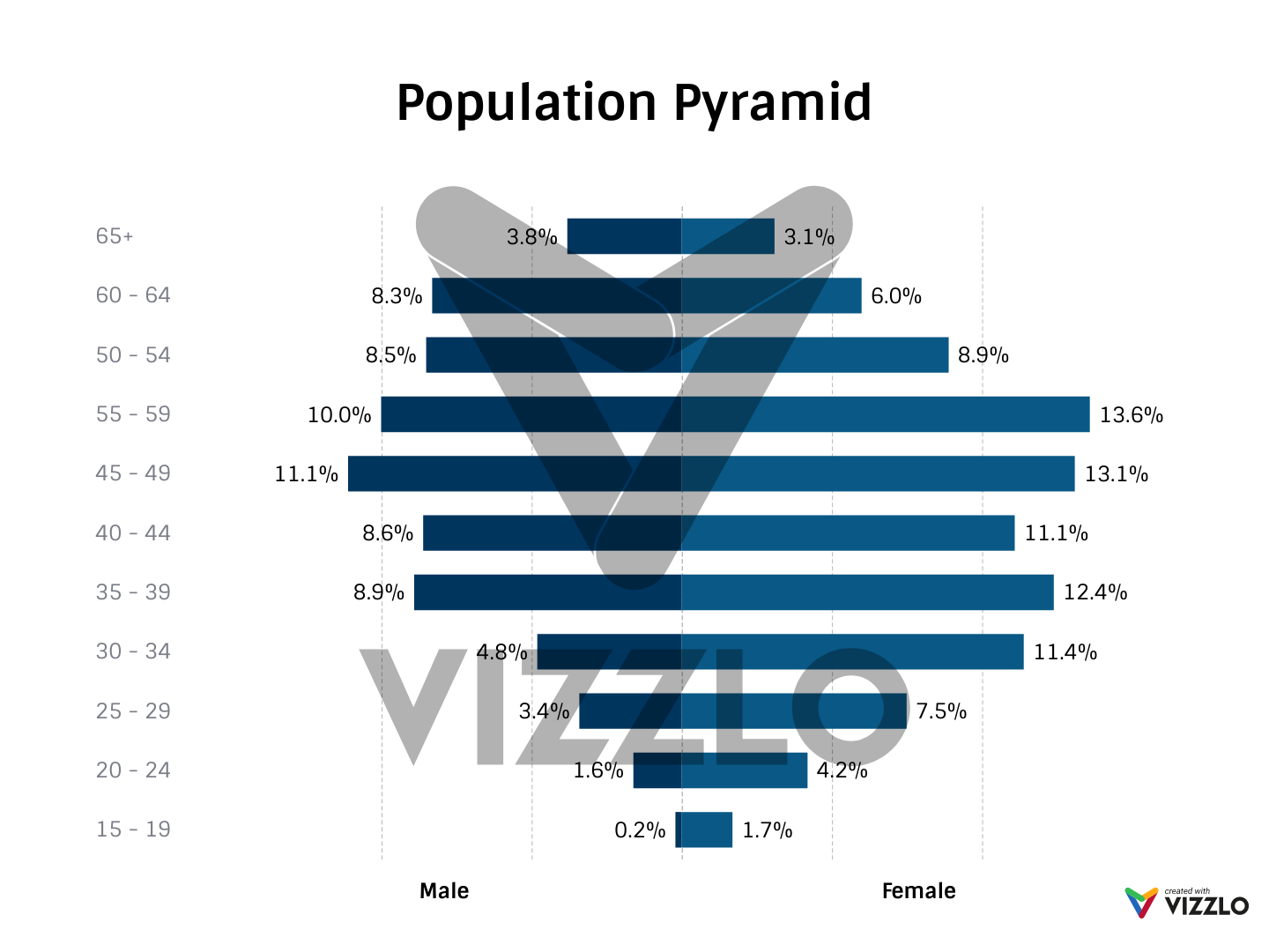 Population Pyramid — Vizzlo